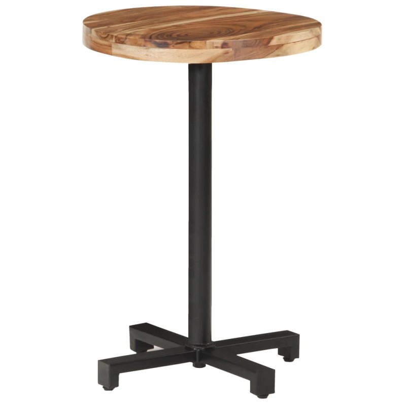 vidaXL Mesa de bistró redonda madera maciza de mango Ø50x75 cm vidaXL Mesa de bistró redonda madera maciza de mango Ø50x75 cm