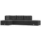 vidaXL Set de muebles de jardín 5 pzas y cojines ratán sintético negro vidaXL Set de muebles de jardín 5 pzas y cojines ratán sintético negro