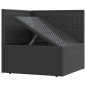 vidaXL Set de muebles de jardín 5 pzas y cojines ratán sintético negro vidaXL Set de muebles de jardín 5 pzas y cojines ratán sintético negro
