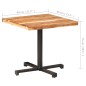 vidaXL Mesa de bistró cuadrada madera de acacia maciza 80x80x75 cm vidaXL Mesa de bistró cuadrada madera de acacia maciza 80x80x75 cm