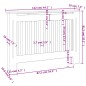 vidaXL Mueble cubierta para radiador MDF 112 cm vidaXL Mueble cubierta para radiador MDF 112 cm
