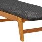 vidaXL Tumbona con mesa ratán sintético y madera maciza de acacia vidaXL Tumbona con mesa ratán sintético y madera maciza de acacia