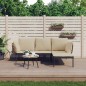 vidaXL Set muebles de jardín 3 piezas y cojines beige ratán sintético vidaXL Set muebles de jardín 3 piezas y cojines beige ratán sintético