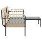 vidaXL Set muebles de jardín 3 piezas y cojines beige ratán sintético vidaXL Set muebles de jardín 3 piezas y cojines beige ratán sintético