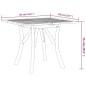 vidaXL Mesa de jardín madera maciza de acacia 85x85x75 cm vidaXL Mesa de jardín madera maciza de acacia 85x85x75 cm