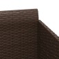 vidaXL Tumbona con cojines ratán sintético marrón 182x118x63 cm vidaXL Tumbona con cojines ratán sintético marrón 182x118x63 cm