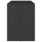 vidaXL Mesa alta bar ratán PE y superficie vidrio negro 145x80x110 cm vidaXL Mesa alta bar ratán PE y superficie vidrio negro 145x80x110 cm