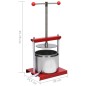vidaXL Prensa de vino y fruta acero inoxidable 6 L vidaXL Prensa de vino y fruta acero inoxidable 6 L