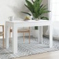 vidaXL Mesa de comedor de madera contrachapada blanco 120x60x76 cm vidaXL Mesa de comedor de madera contrachapada blanco 120x60x76 cm