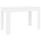 vidaXL Mesa de comedor de madera contrachapada blanco 120x60x76 cm vidaXL Mesa de comedor de madera contrachapada blanco 120x60x76 cm