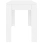 vidaXL Mesa de comedor de madera contrachapada blanco 120x60x76 cm vidaXL Mesa de comedor de madera contrachapada blanco 120x60x76 cm