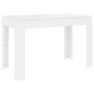 vidaXL Mesa de comedor de madera contrachapada blanco 120x60x76 cm vidaXL Mesa de comedor de madera contrachapada blanco 120x60x76 cm