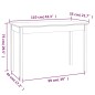 vidaXL Mesa de comedor madera maciza de pino 110x55x75 cm vidaXL Mesa de comedor madera maciza de pino 110x55x75 cm