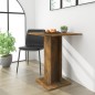 vidaXL Mesa de bistró madera contrachapada roble ahumado 60x60x75 cm vidaXL Mesa de bistró madera contrachapada roble ahumado 60x60x75 cm