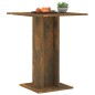 vidaXL Mesa de bistró madera contrachapada roble ahumado 60x60x75 cm vidaXL Mesa de bistró madera contrachapada roble ahumado 60x60x75 cm