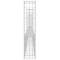 vidaXL Cesta de gaviones forma de U 5 postes de hierro 500x20x100 cm vidaXL Cesta de gaviones forma de U 5 postes de hierro 500x20x100 cm