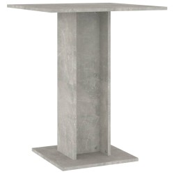 vidaXL Mesa de bistró de madera contrachapada gris 60x60x75 cm