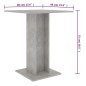 vidaXL Mesa de bistró de madera contrachapada gris 60x60x75 cm vidaXL Mesa de bistró de madera contrachapada gris 60x60x75 cm