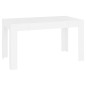 vidaXL Mesa de comedor de madera contrachapada blanco 140x74,5x76 cm vidaXL Mesa de comedor de madera contrachapada blanco 140x74,5x76 cm
