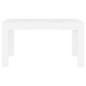 vidaXL Mesa de comedor de madera contrachapada blanco 140x74,5x76 cm vidaXL Mesa de comedor de madera contrachapada blanco 140x74,5x76 cm