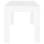 vidaXL Mesa de comedor de madera contrachapada blanco 140x74,5x76 cm vidaXL Mesa de comedor de madera contrachapada blanco 140x74,5x76 cm