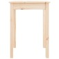 vidaXL Mesa de comedor madera maciza de pino 55x55x75 cm vidaXL Mesa de comedor madera maciza de pino 55x55x75 cm