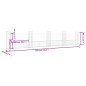 vidaXL Cesta de gaviones forma de U 5 postes de hierro 500x20x100 cm vidaXL Cesta de gaviones forma de U 5 postes de hierro 500x20x100 cm