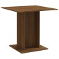 vidaXL Mesa de comedor madera contrachapada roble marrón 80x80x75 cm vidaXL Mesa de comedor madera contrachapada roble marrón 80x80x75 cm