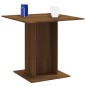 vidaXL Mesa de comedor madera contrachapada roble marrón 80x80x75 cm vidaXL Mesa de comedor madera contrachapada roble marrón 80x80x75 cm