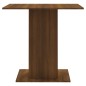 vidaXL Mesa de comedor madera contrachapada roble marrón 80x80x75 cm vidaXL Mesa de comedor madera contrachapada roble marrón 80x80x75 cm