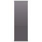 vidaXL Estantes de pared contrachapada gris brillante 104x20x58,5 cm vidaXL Estantes de pared contrachapada gris brillante 104x20x58,5 cm