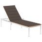 vidaXL Tumbona con cojín madera maciza de acacia y acero inoxidable vidaXL Tumbona con cojín madera maciza de acacia y acero inoxidable