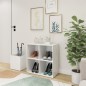 vidaXL Zapatero de recibidor madera contrachapada blanco 105x35,5x70cm