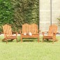 vidaXL Juego de muebles de jardín Adirondack 4 piezas madera acacia