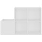 vidaXL Zapatero de recibidor madera contrachapada blanco 105x35,5x70cm