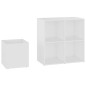 vidaXL Zapatero de recibidor madera contrachapada blanco 105x35,5x70cm
