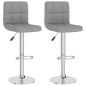 vidaXL Taburetes de cocina 2 unidades tela gris claro vidaXL Taburetes de cocina 2 unidades tela gris claro