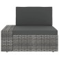 vidaXL Juego muebles de jardín 8 pzas y cojines ratán sintético gris vidaXL Juego muebles de jardín 8 pzas y cojines ratán sintético gris