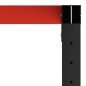 vidaXL Estructura de banco de trabajo metal negro y rojo 120x57x79 cm vidaXL Estructura de banco de trabajo metal negro y rojo 120x57x79 cm