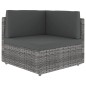 vidaXL Juego muebles de jardín 6 pzas y cojines ratán sintético gris vidaXL Juego muebles de jardín 6 pzas y cojines ratán sintético gris