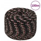 vidaXL Cuerda de barco polipropileno negra 12 mm 100 m vidaXL Cuerda de barco polipropileno negra 12 mm 100 m