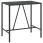 vidaXL Mesa bar y taburetes jardín 7 pzas madera acacia ratán PE negro vidaXL Mesa bar y taburetes jardín 7 pzas madera acacia ratán PE negro