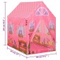 vidaXL Tienda de juegos para niños rosa 69x94x104 cm vidaXL Tienda de juegos para niños rosa 69x94x104 cm