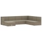 vidaXL Set de muebles de jardín 7 pzas y cojines ratán sintético gris vidaXL Set de muebles de jardín 7 pzas y cojines ratán sintético gris