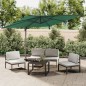 vidaXL Sombrilla colgante con poste de aluminio verde 400x300 cm vidaXL Sombrilla colgante con poste de aluminio verde 400x300 cm