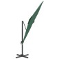 vidaXL Sombrilla colgante con poste de aluminio verde 400x300 cm vidaXL Sombrilla colgante con poste de aluminio verde 400x300 cm