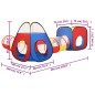 vidaXL Tienda de juegos para niños multicolor 190x264x90 cm