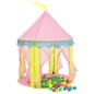 vidaXL Tienda de juegos para niños con 250 bolas rosa 100x100x127 cm vidaXL Tienda de juegos para niños con 250 bolas rosa 100x100x127 cm