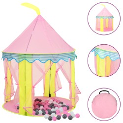 vidaXL Tienda de juegos para niños con 250 bolas rosa 100x100x127 cm