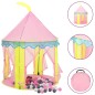 vidaXL Tienda de juegos para niños con 250 bolas rosa 100x100x127 cm